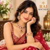 Elegant Gold & Ruby Jewellery Set